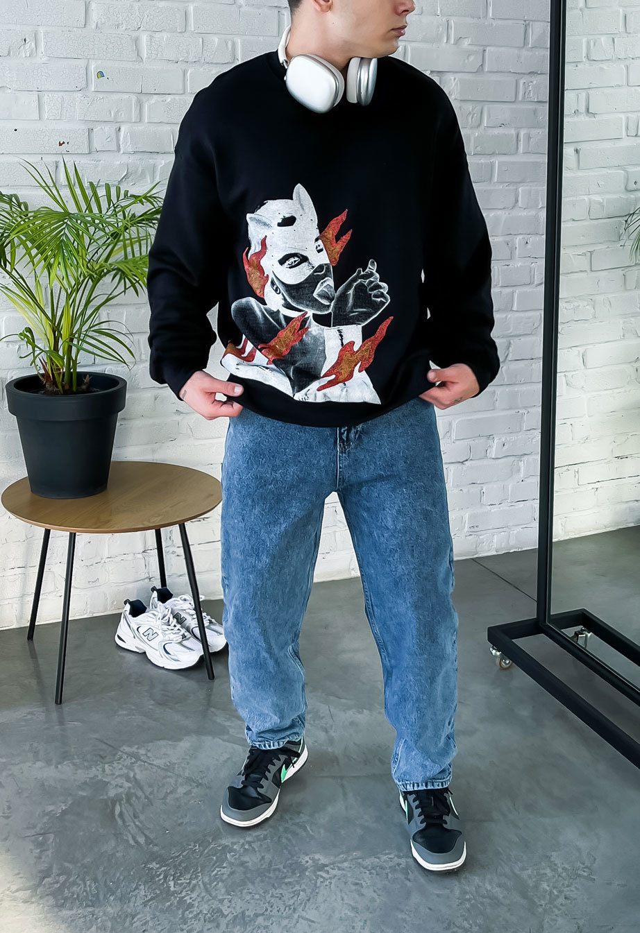 Bluză de trening Staff cat w oversize