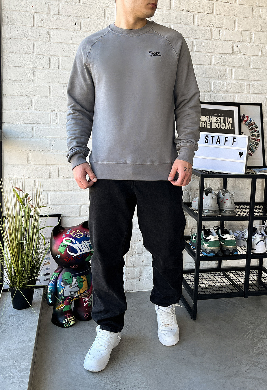 Bluza de trening Staff gray logo