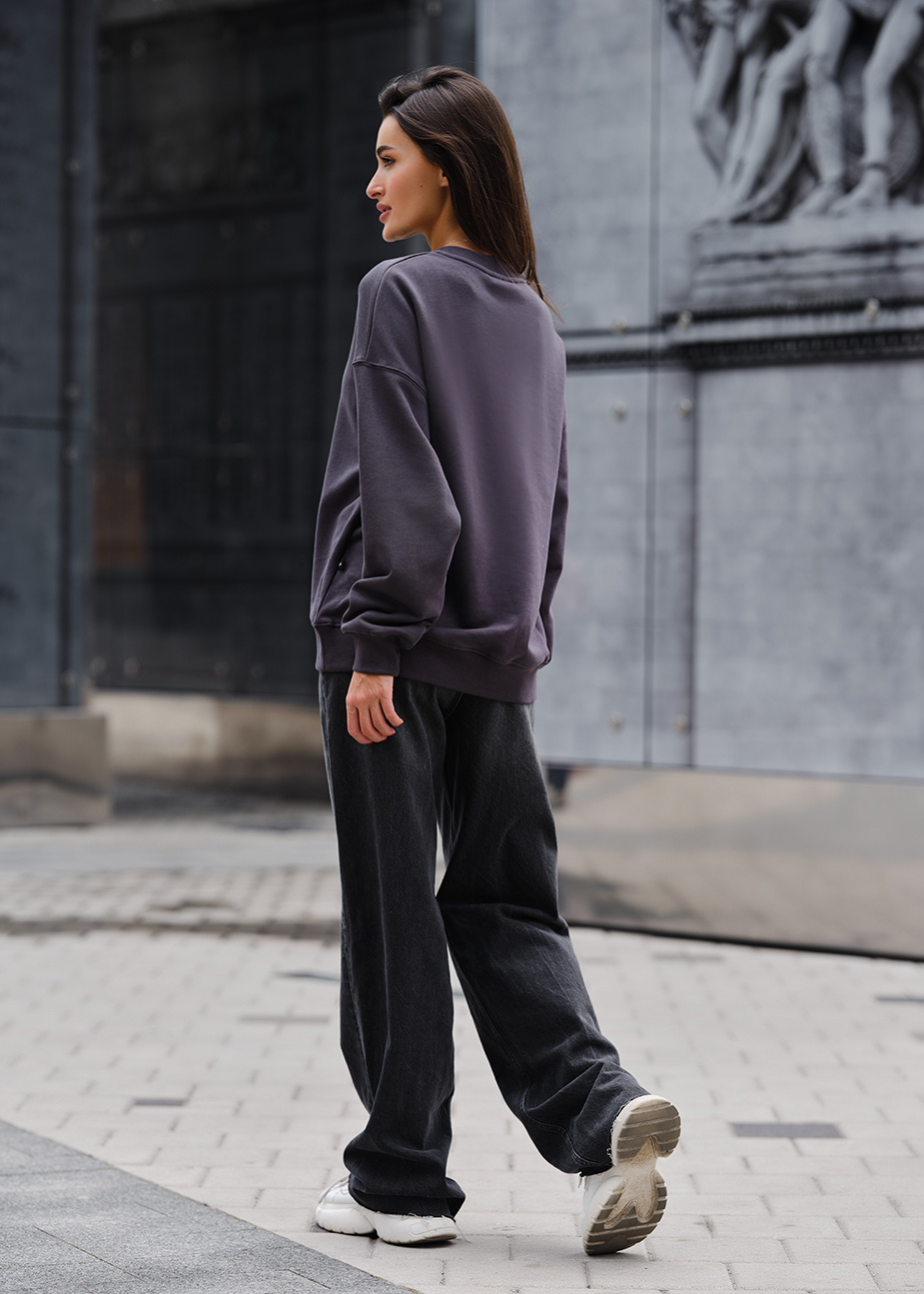 Bluză de trening de damă Staff s oversize dark gray