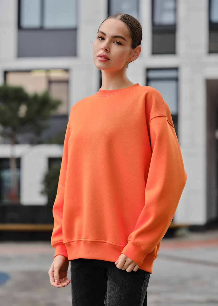 Bluză de trening de damă Staff fa orange oversize fleece