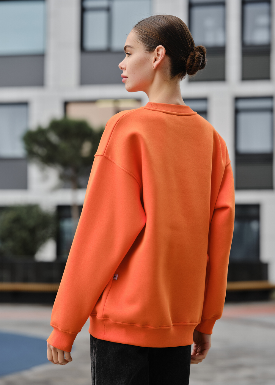 Bluză de trening de damă Staff fa orange oversize fleece