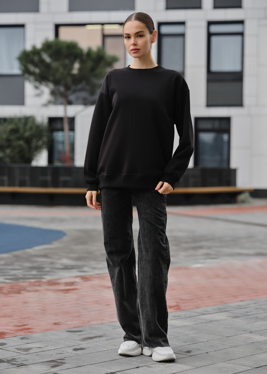 Bluză de trening de damă Staff fa black oversize fleece
