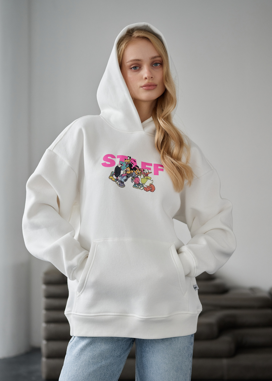 Hanorac de damă Staff cartoons oversize fleece