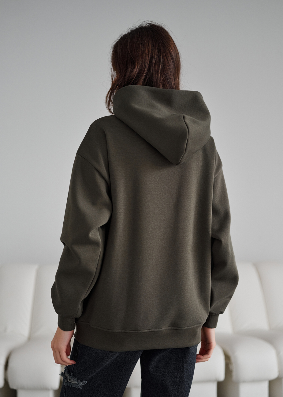 Hanorac de damă Staff khaki oversize fleece