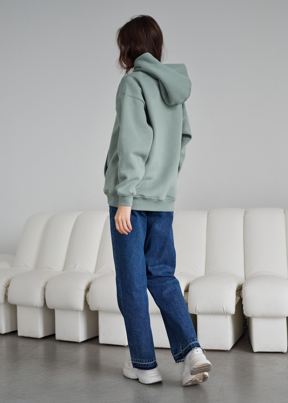 Hanorac de damă Staff mint oversize fleece