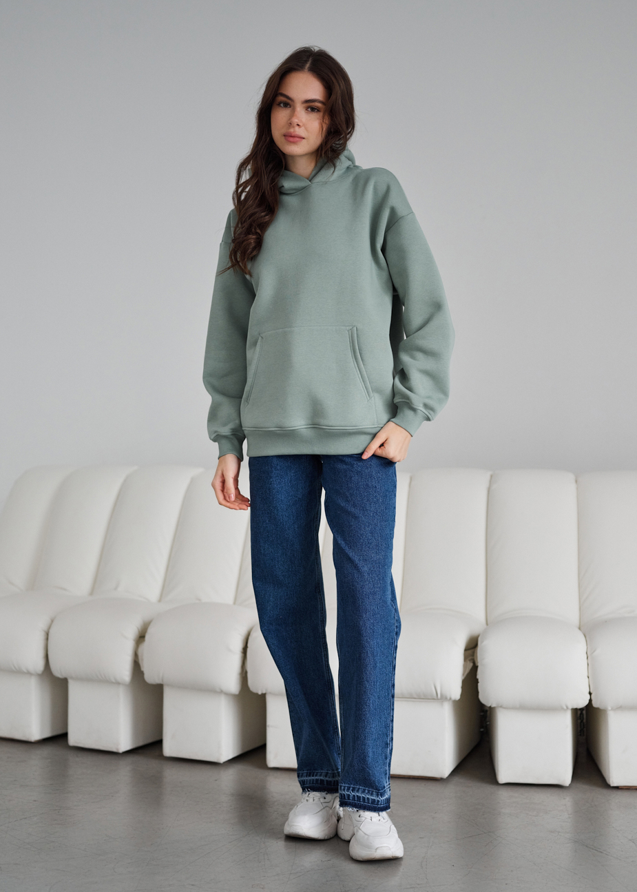 Hanorac de damă Staff mint oversize fleece