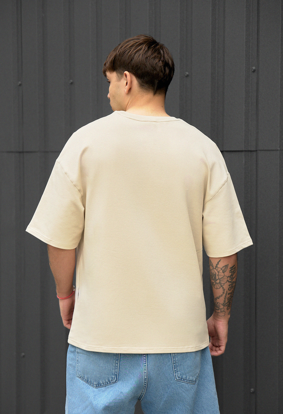 Tricou Staff milk oversize premium