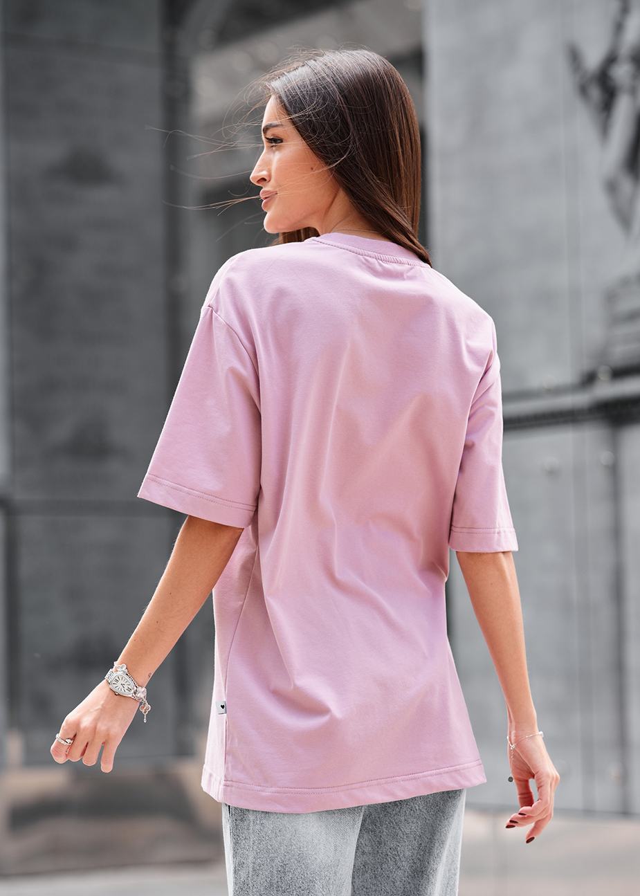 Tricou de damă Staff li pink oversize