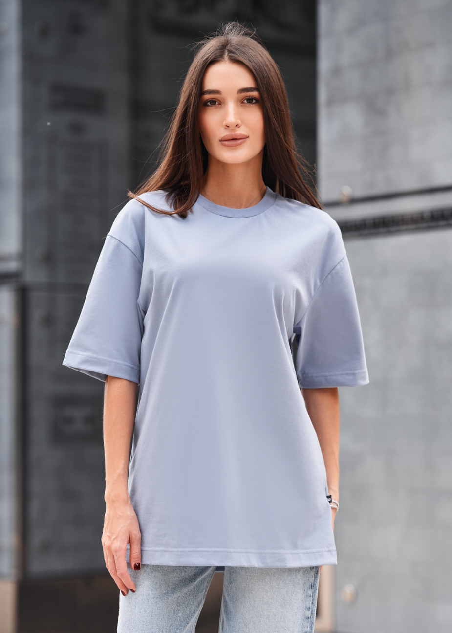 Tricou de damă Staff li light blue oversize