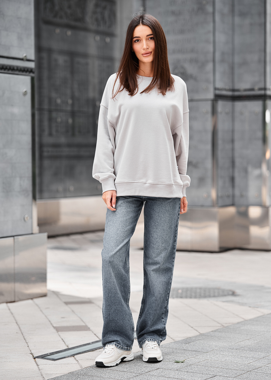Bluză de trening de damă Staff s light gray oversize