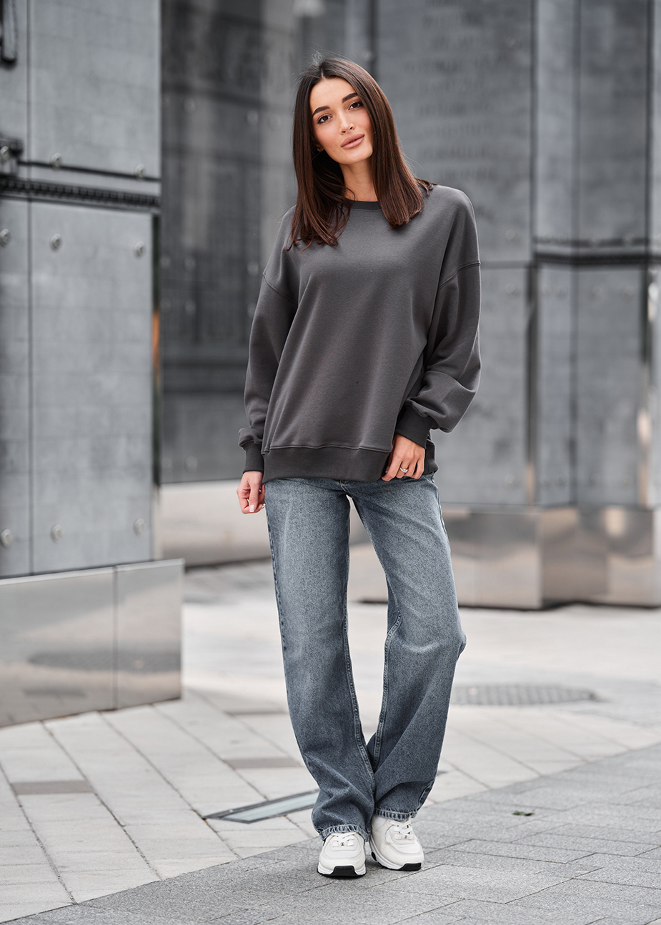 Bluză de trening de damă Staff s dark gray oversize