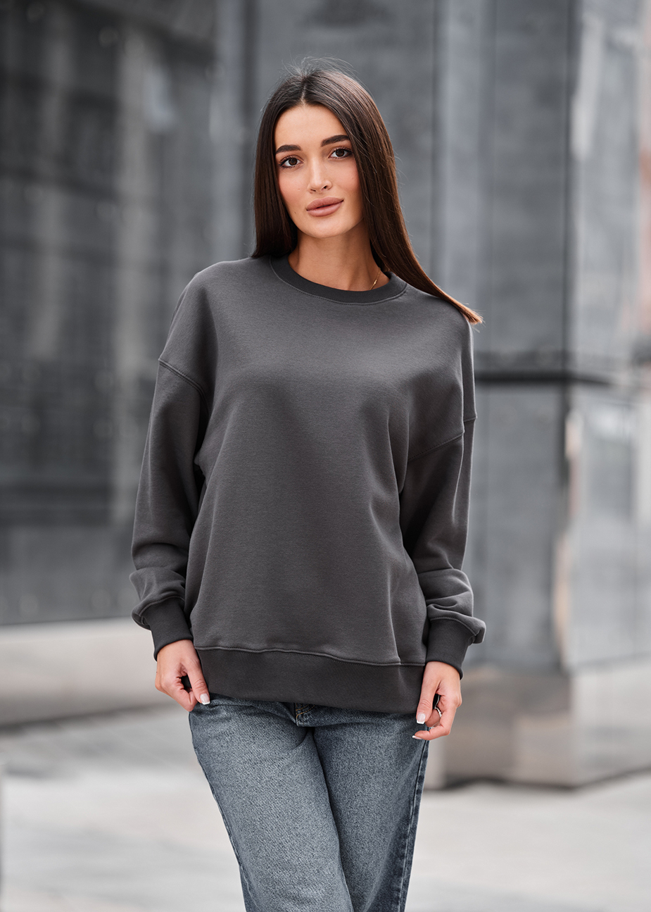 Bluză de trening de damă Staff s dark gray oversize