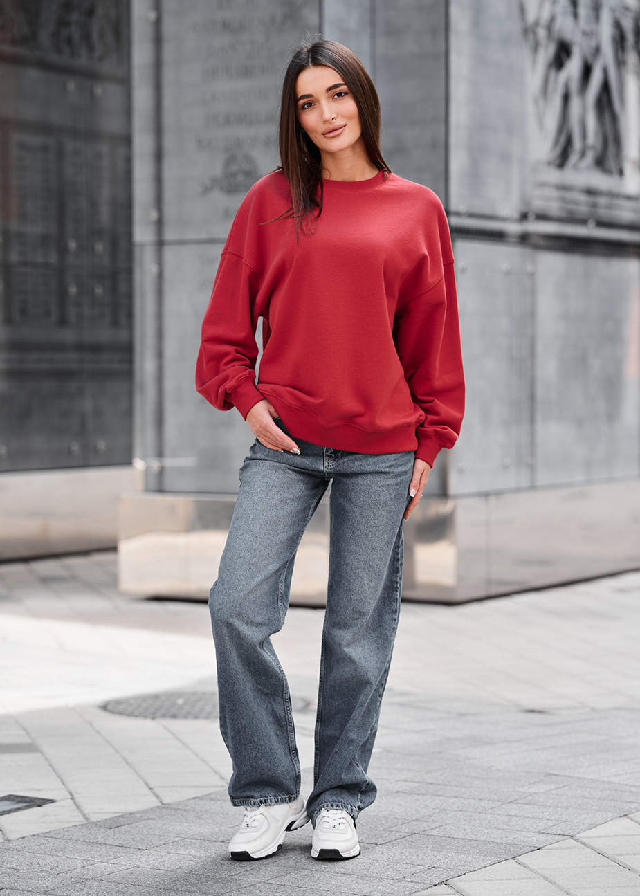 Bluză de trening de damă Staff s bordo oversize