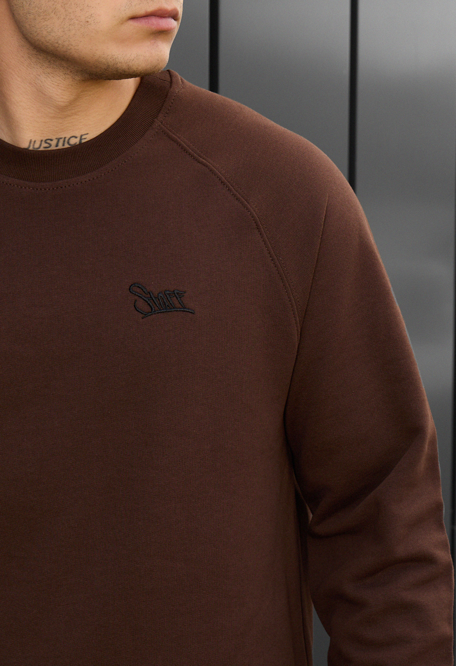 Bluză de trening Staff brown logo