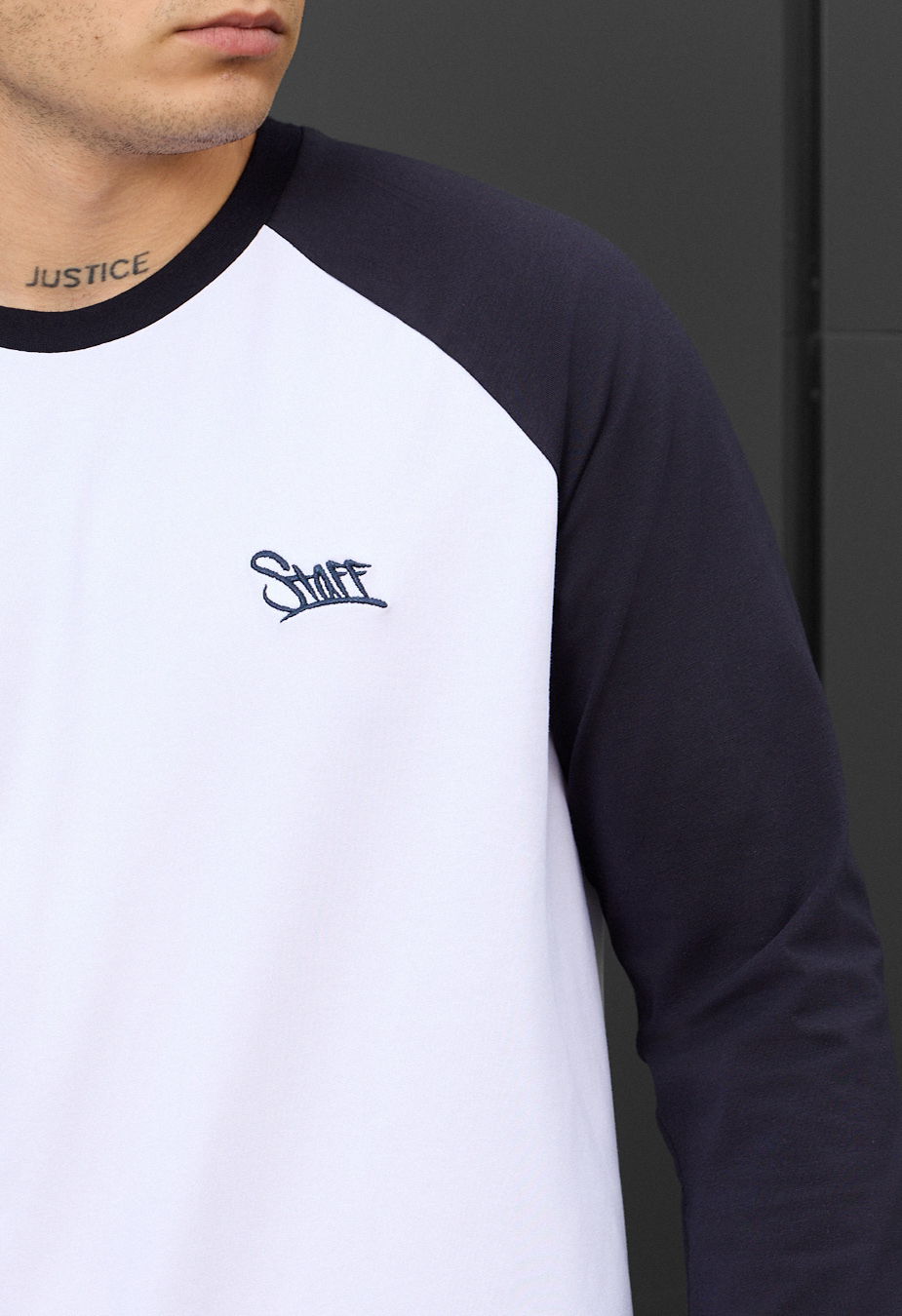 Bluză Staff white & navy logo