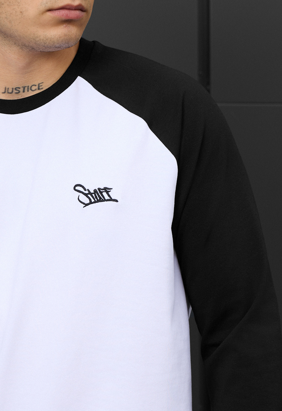 Bluză Staff white & black logo