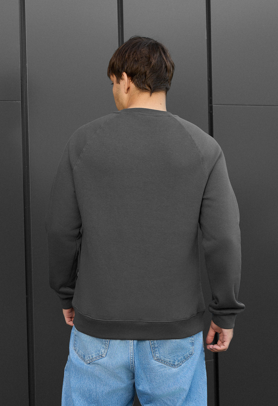 Bluză de trening Staff dark gray logo fleece