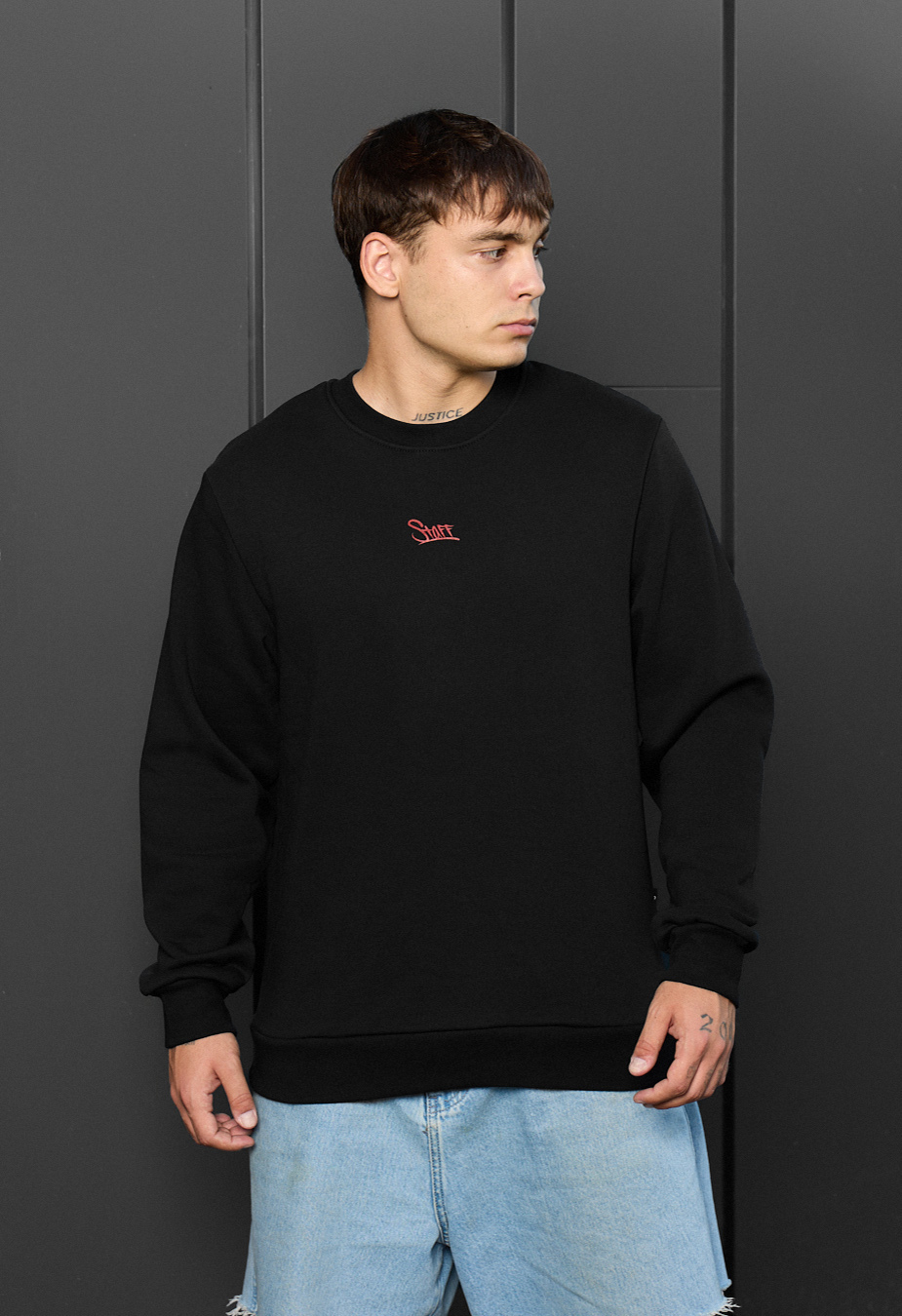 Bluză de trening Staff black logo fleece
