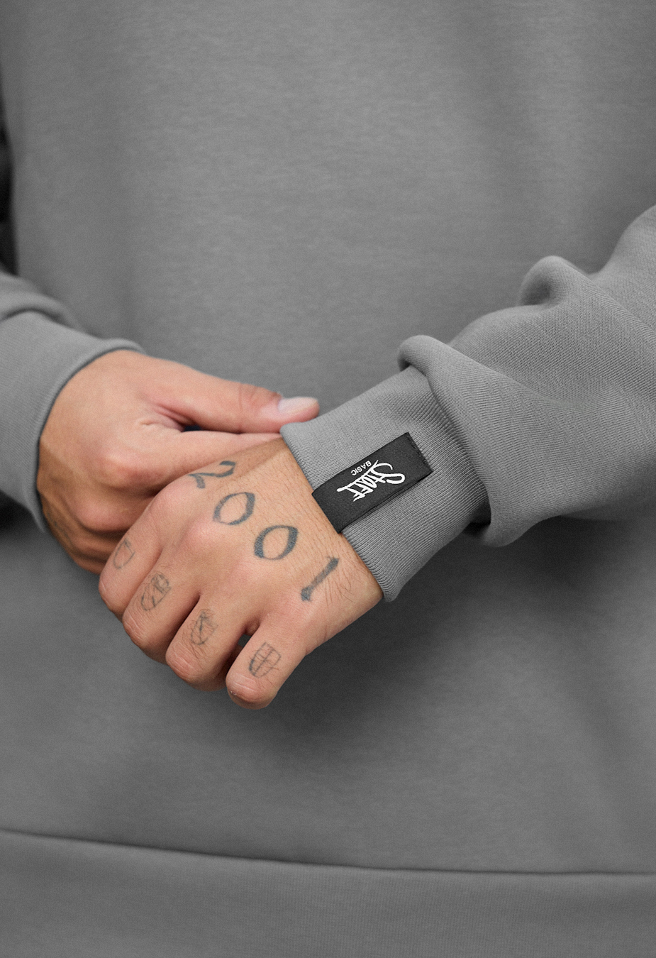 Bluză de trening Staff gray basic fleece