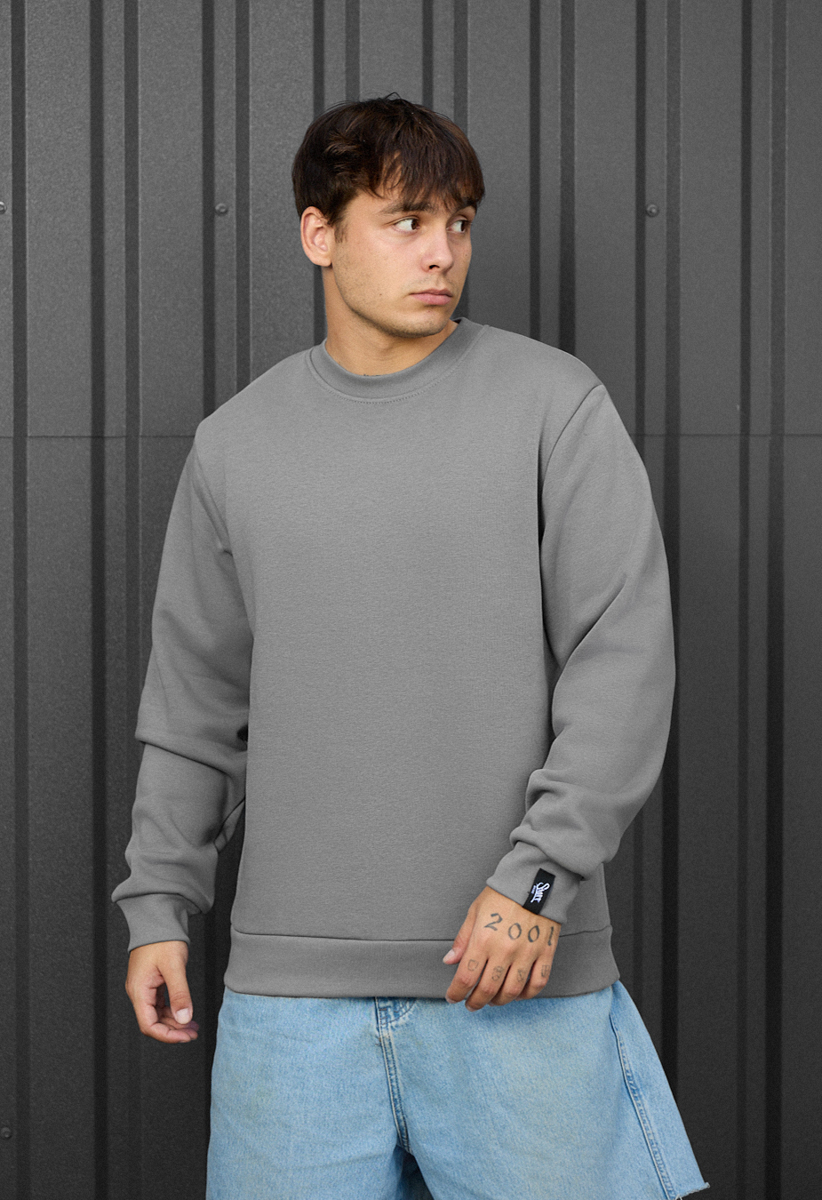 Bluză de trening Staff gray basic fleece