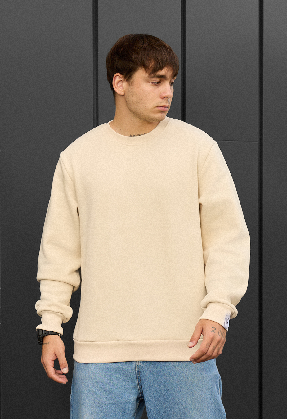 Bluză de trening Staff milk basic fleece