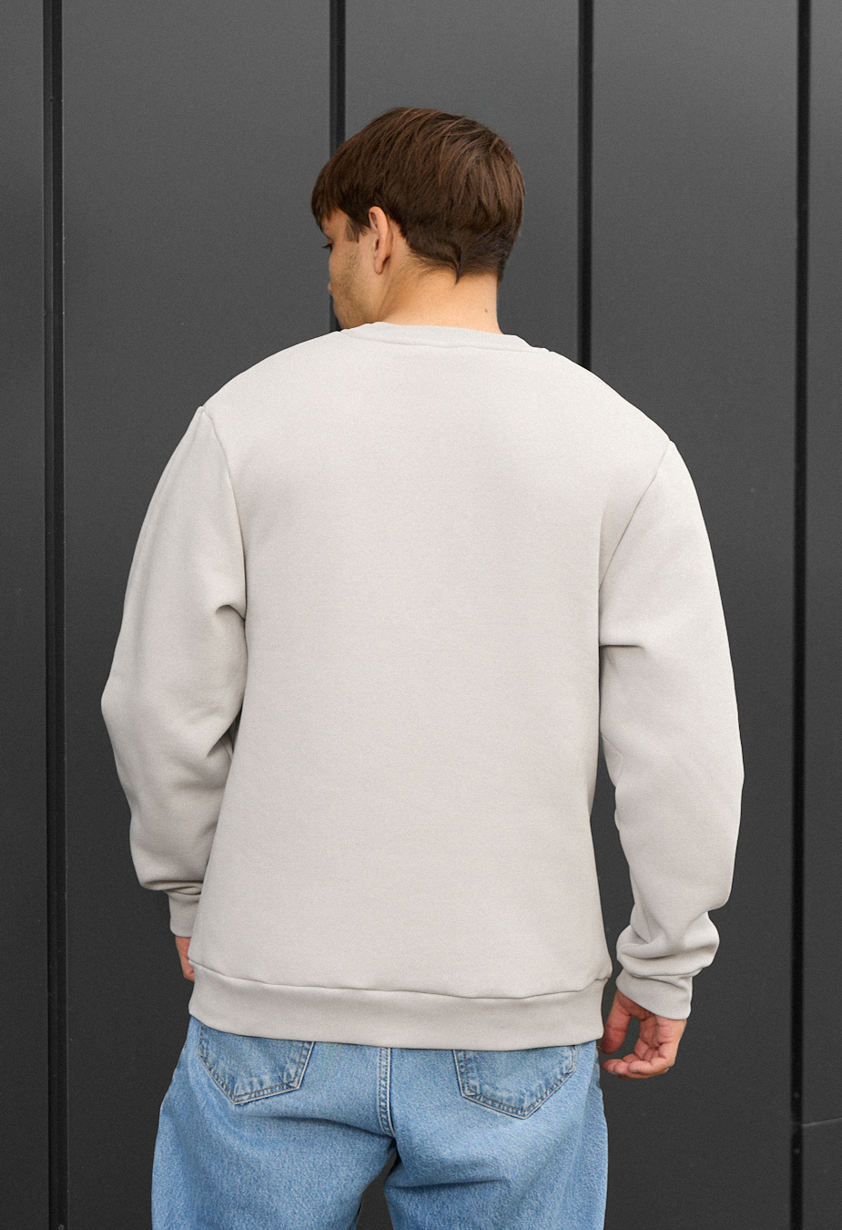 Bluză de trening Staff light gray basic fleece