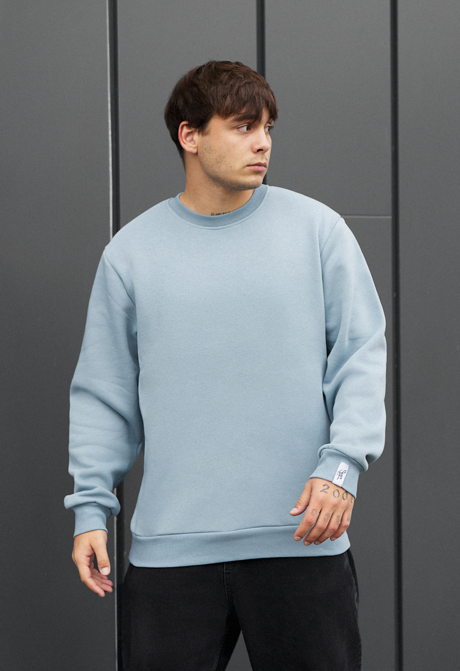 Bluză de trening Staff light blue basic fleece