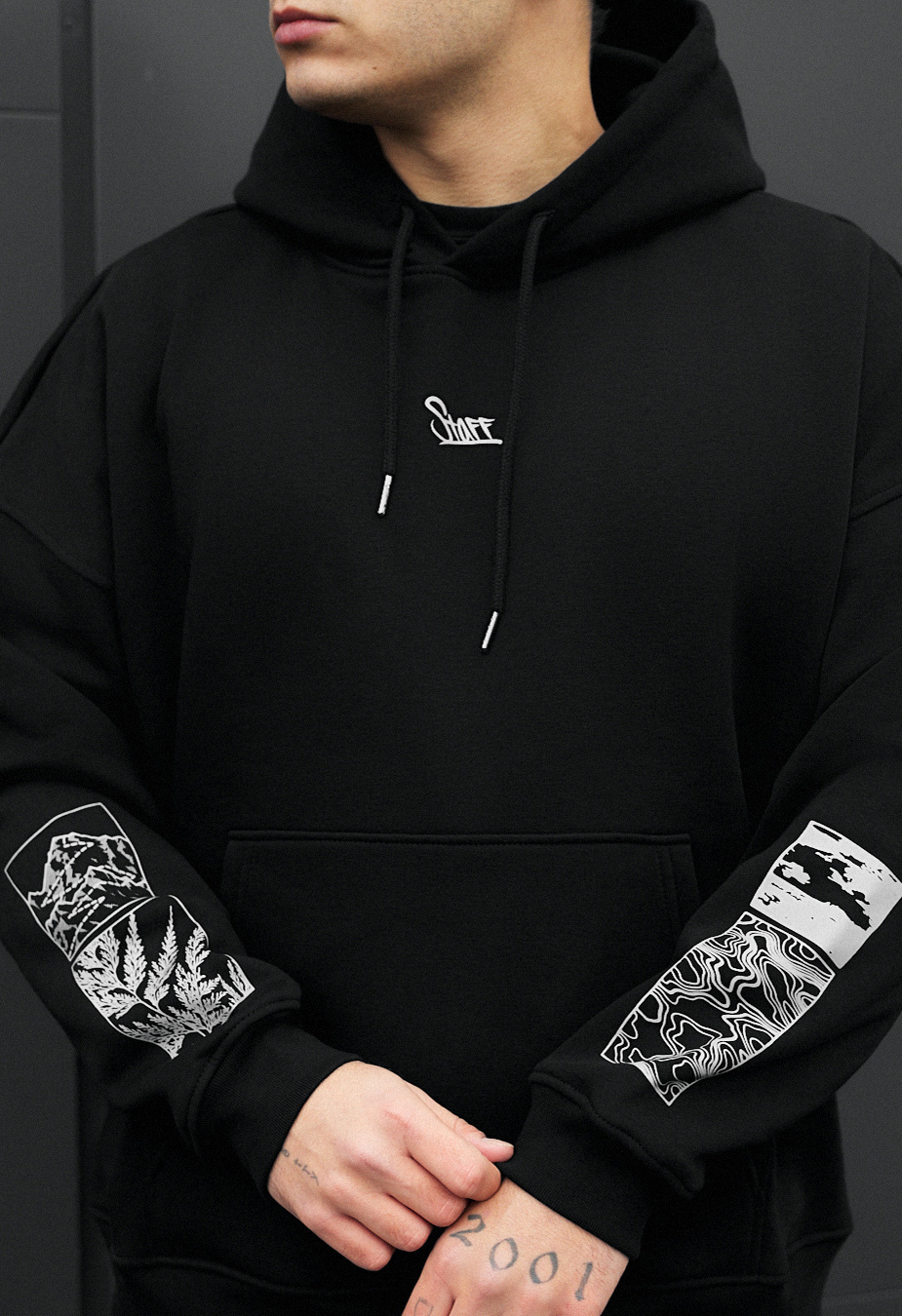 Hanorac Staff logo & nature oversize fleece