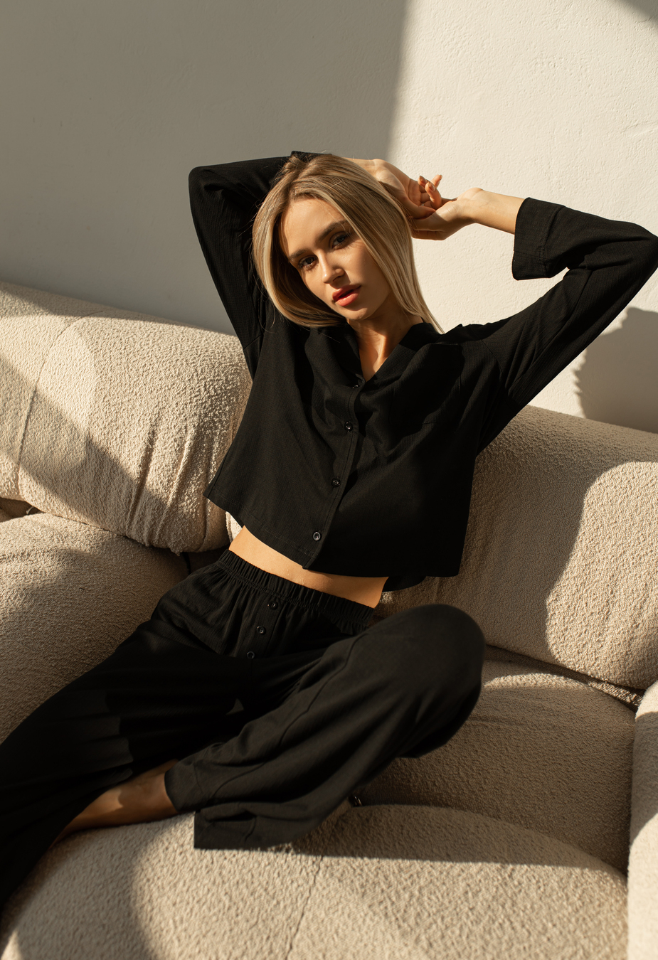 Pijamale de damă Staff vo black