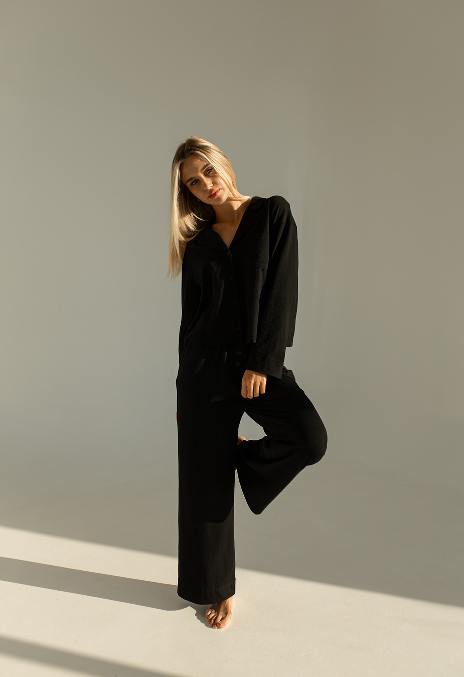 Pijamale de damă Staff vo black
