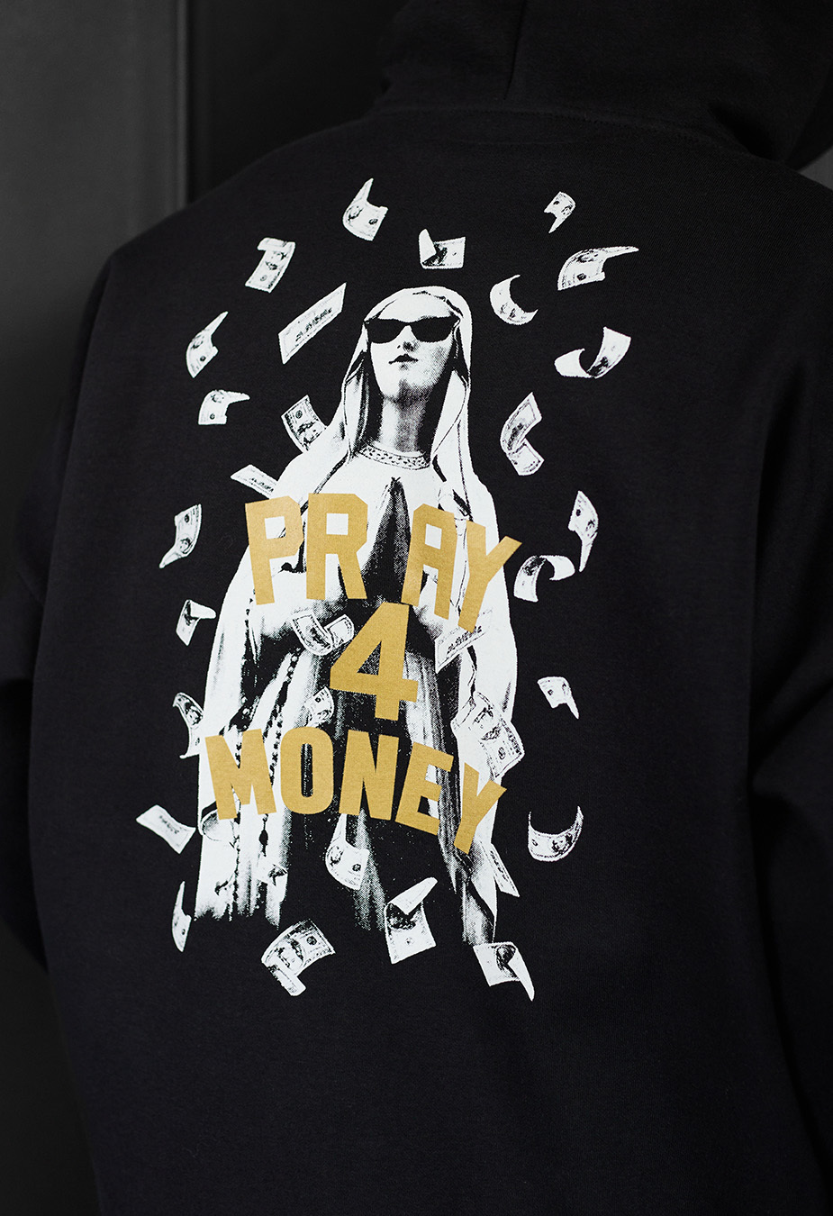 Hanorac Staff pray 4 money oversize fleece