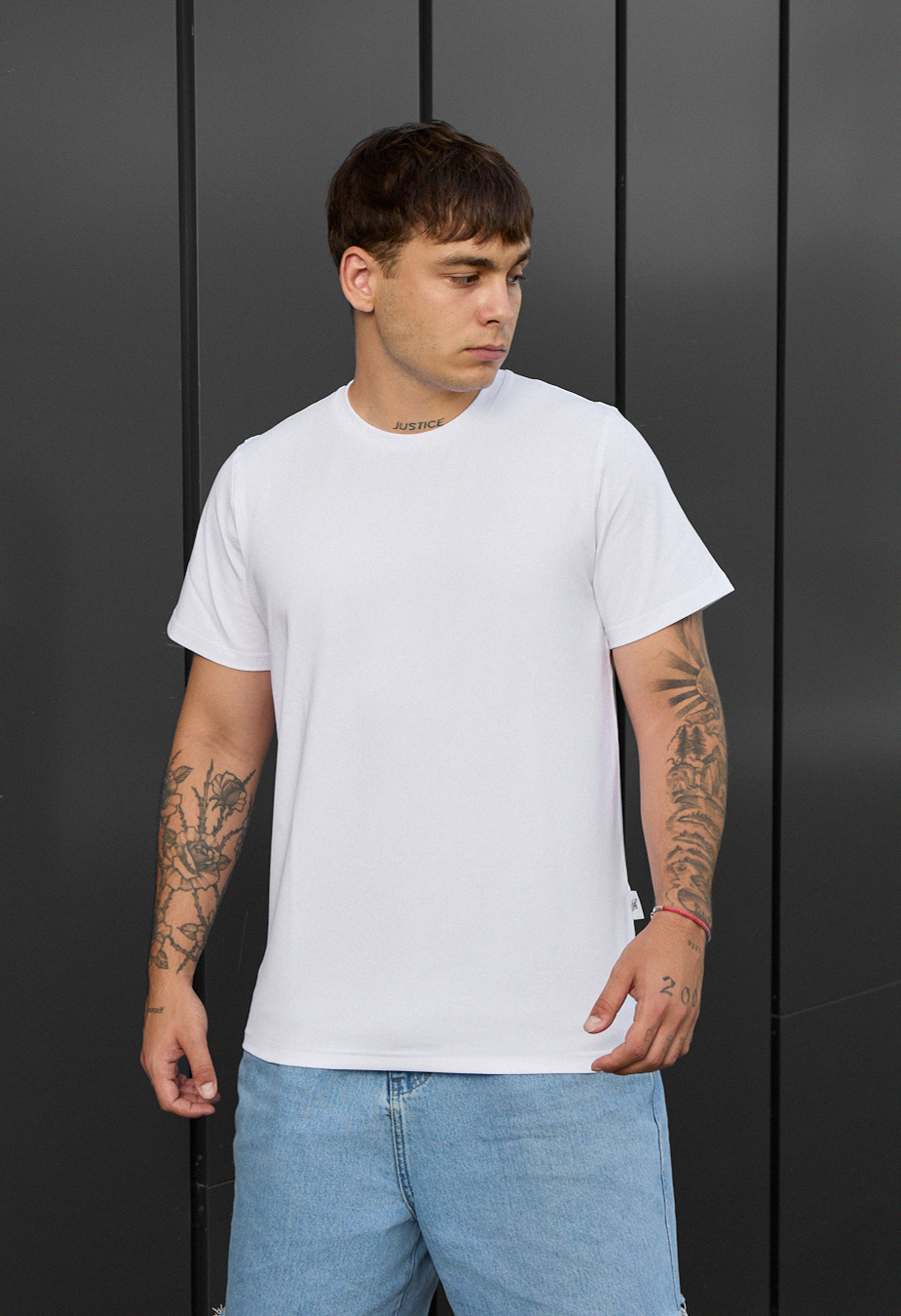 Tricou Staff white basic