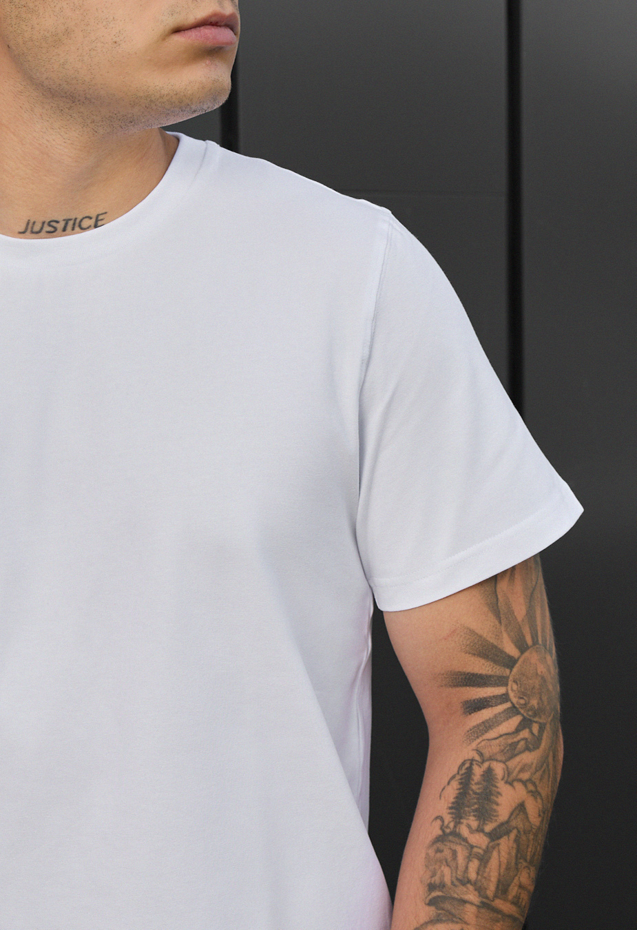 Tricou Staff white basic
