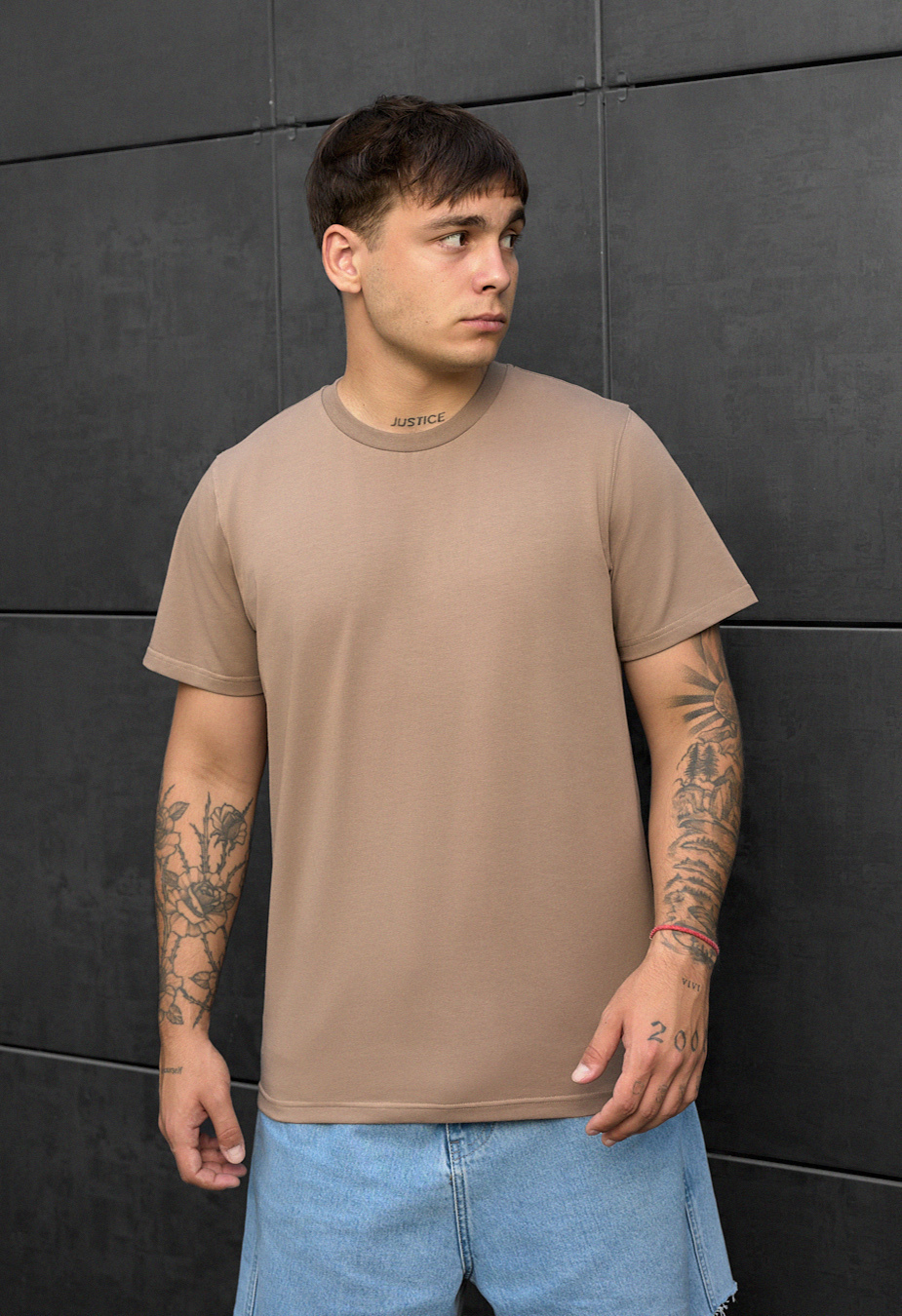 Tricou Staff brown basic