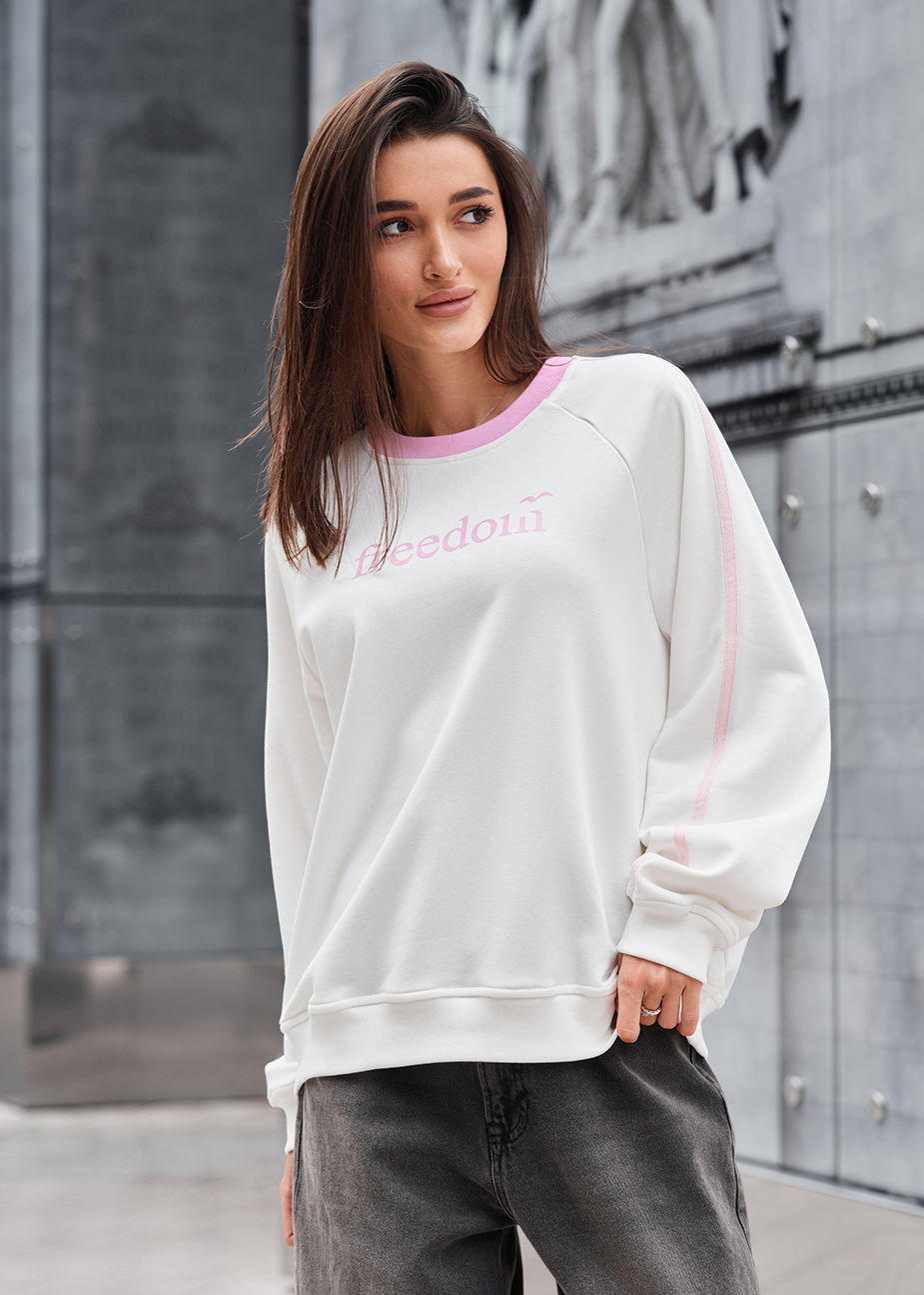 Bluză de damă Staff freedom white oversize