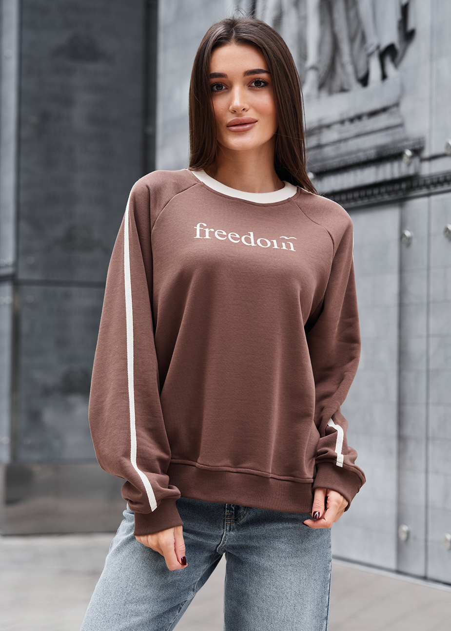 Bluză de damă Staff freedom brown oversize