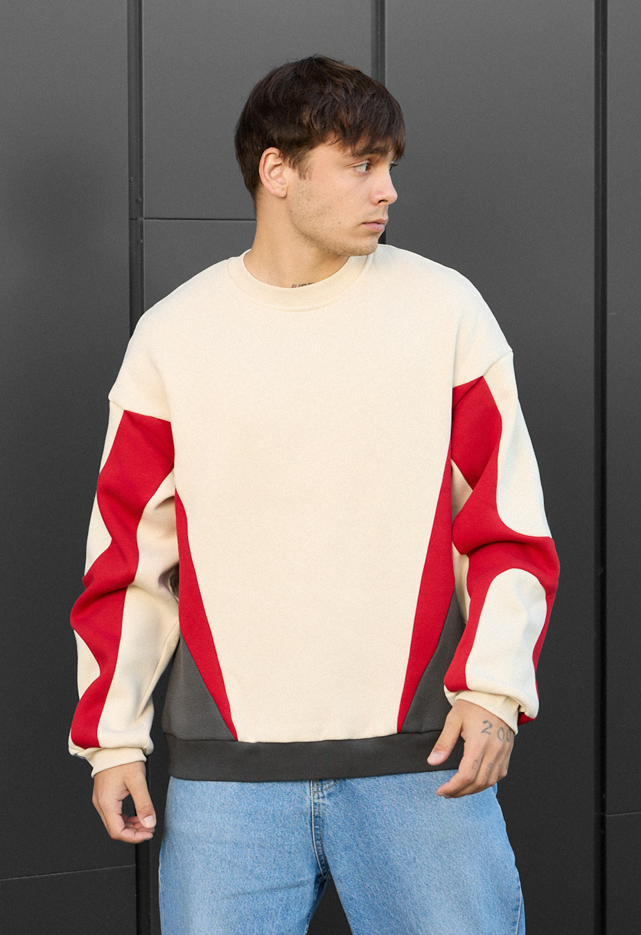 Bluză de trening Staff mix oversize fleece