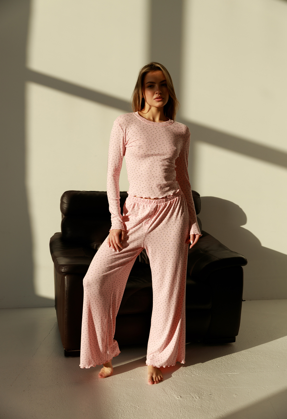 Pijamele de damă Staff lov pink