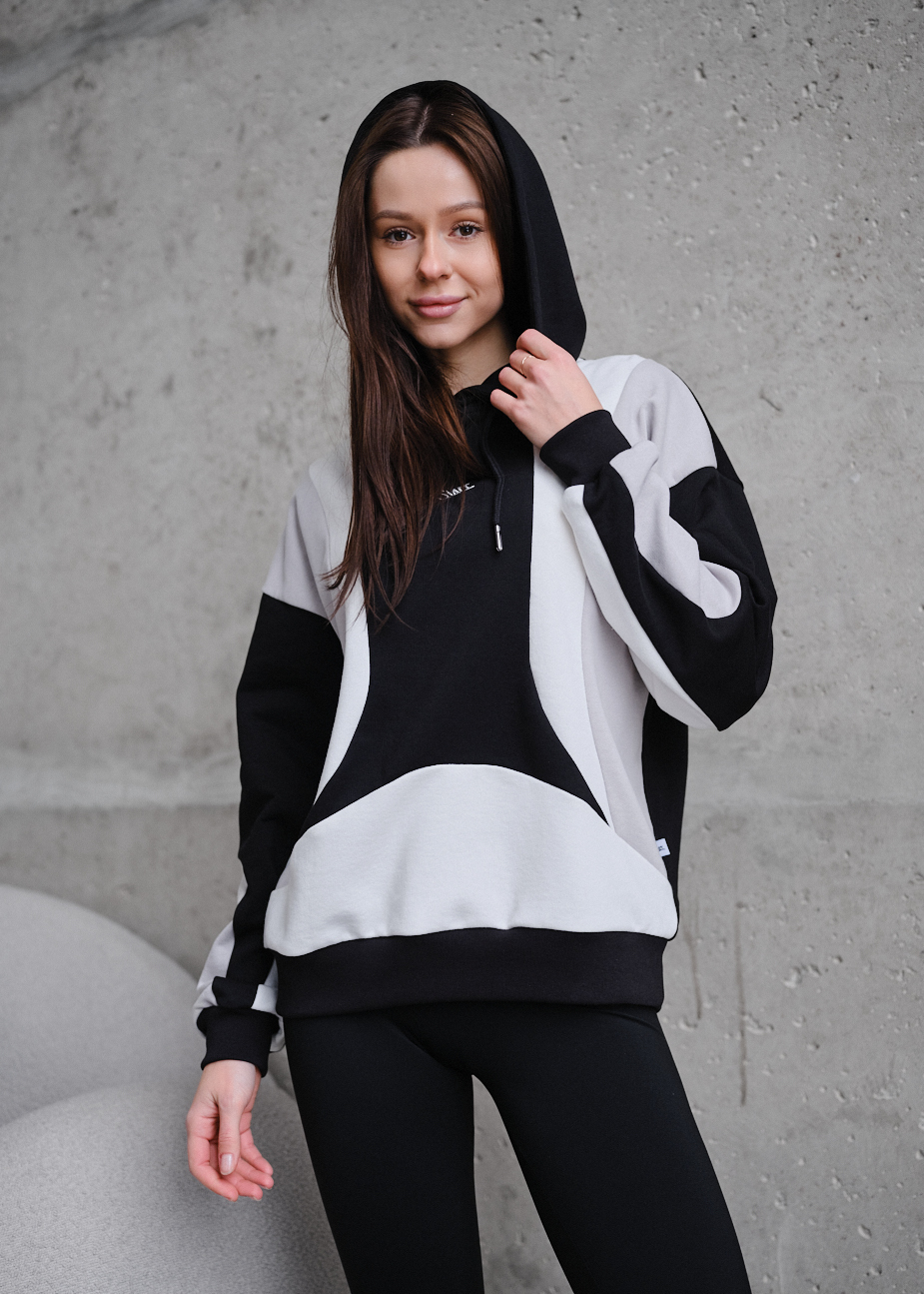 Hanorac de damă Staff cus logo mix oversize