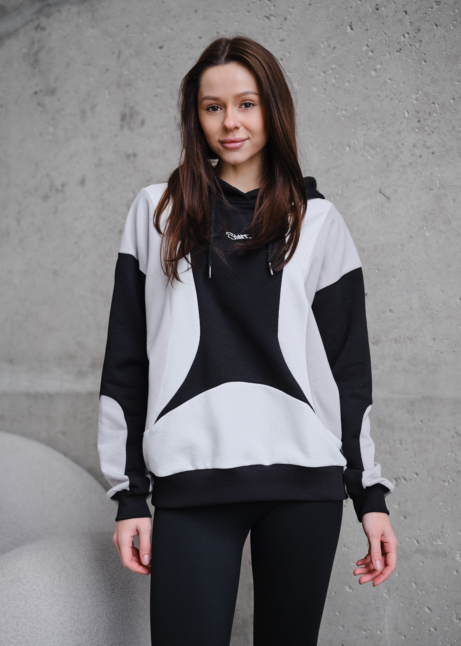 Hanorac de damă Staff cus logo mix oversize