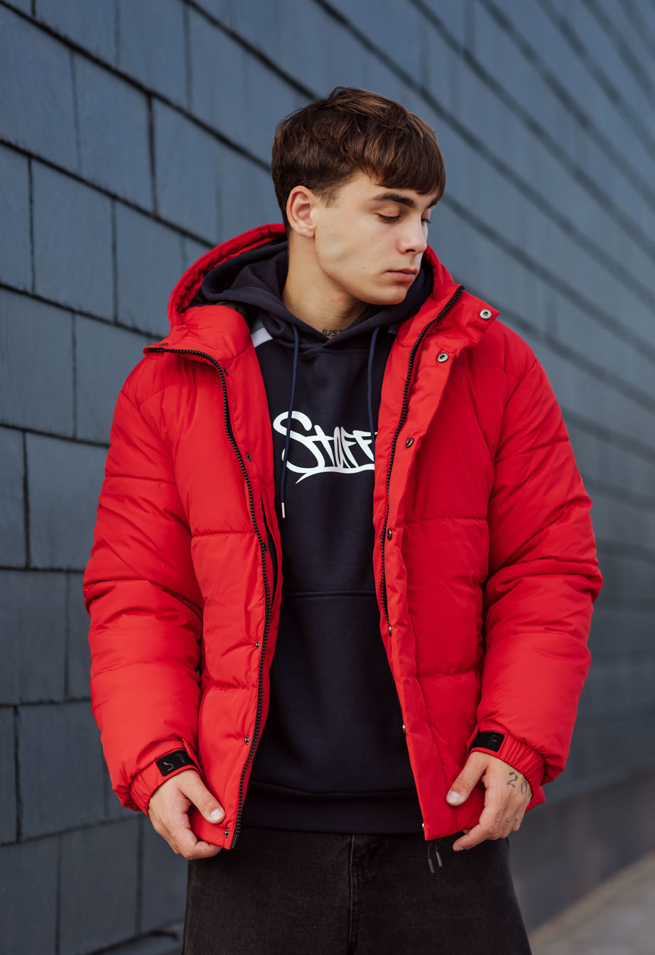 Geacă de iarnă Staff sin red oversize