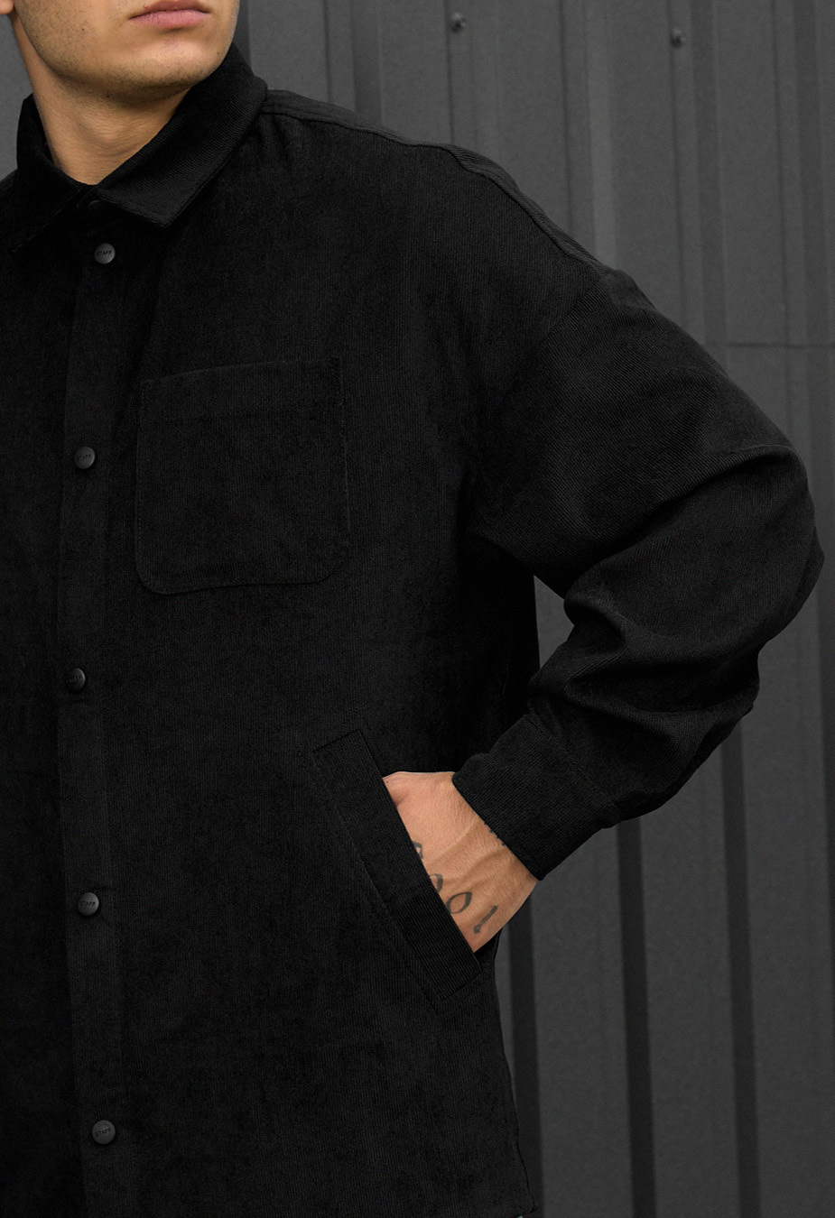Cămașă Staff velvet black