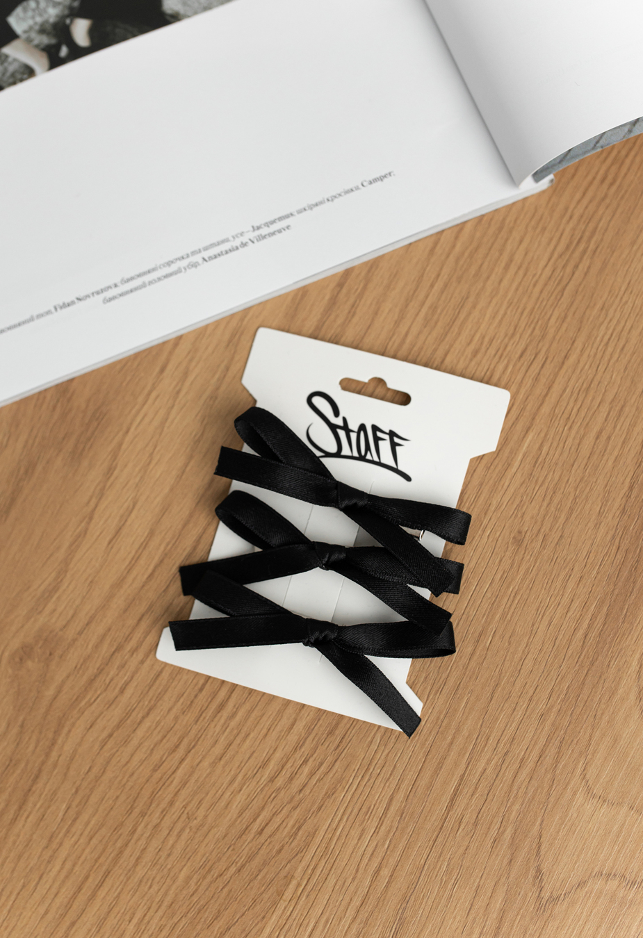 Agrafă de păr Staff black (3 buc.)