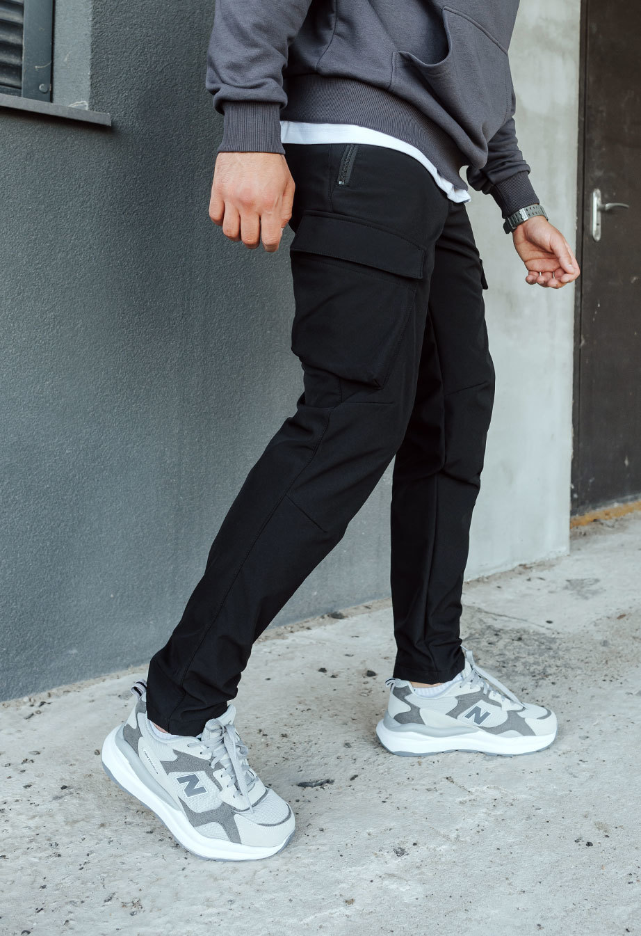 Pantaloni de jogging izolați Staff st cargo black fleece