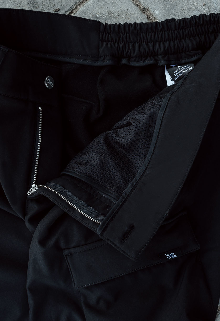 Pantaloni de jogging izolați Staff st cargo black fleece