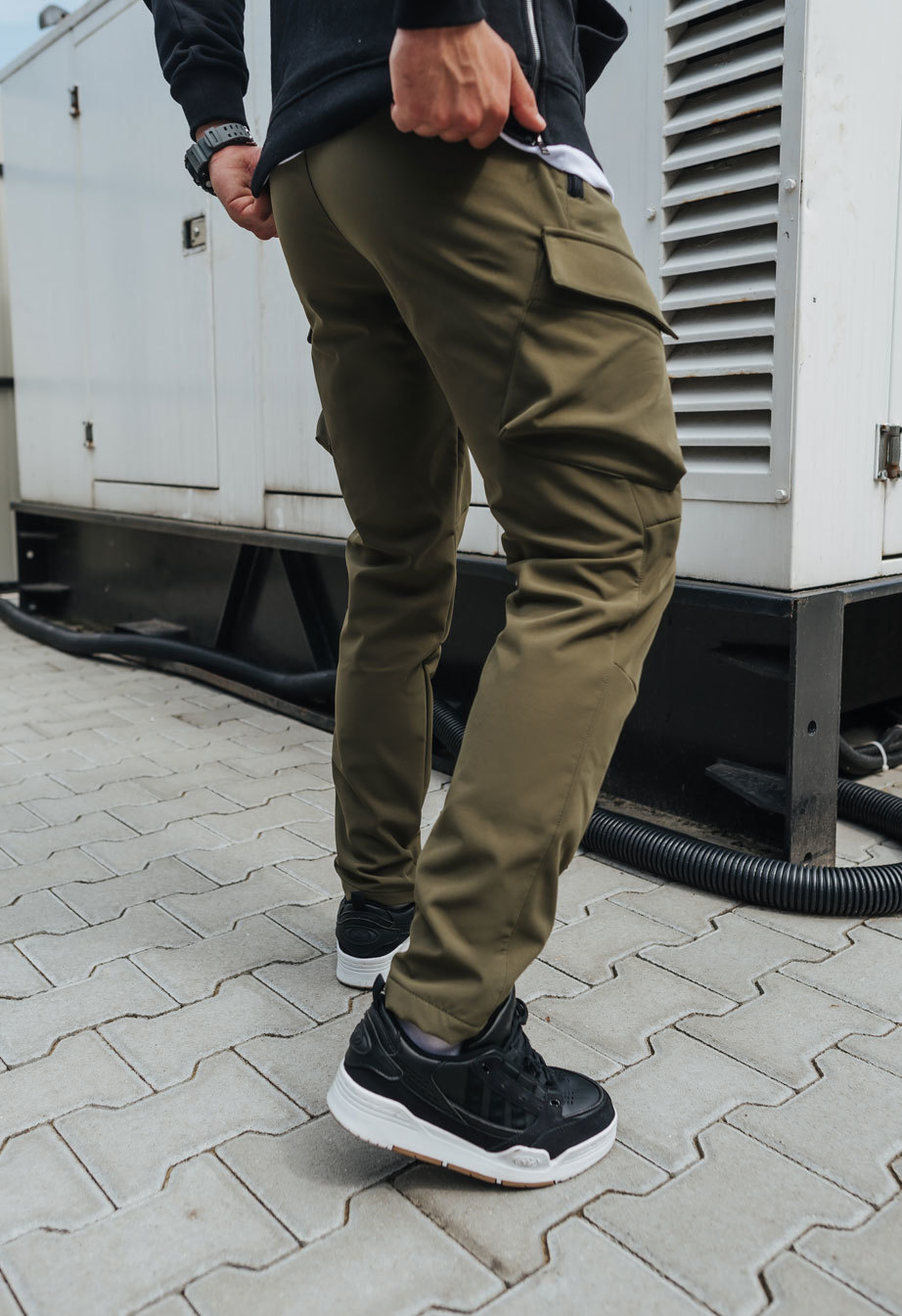 Pantaloni de jogging izolați Staff st cargo khaki fleece