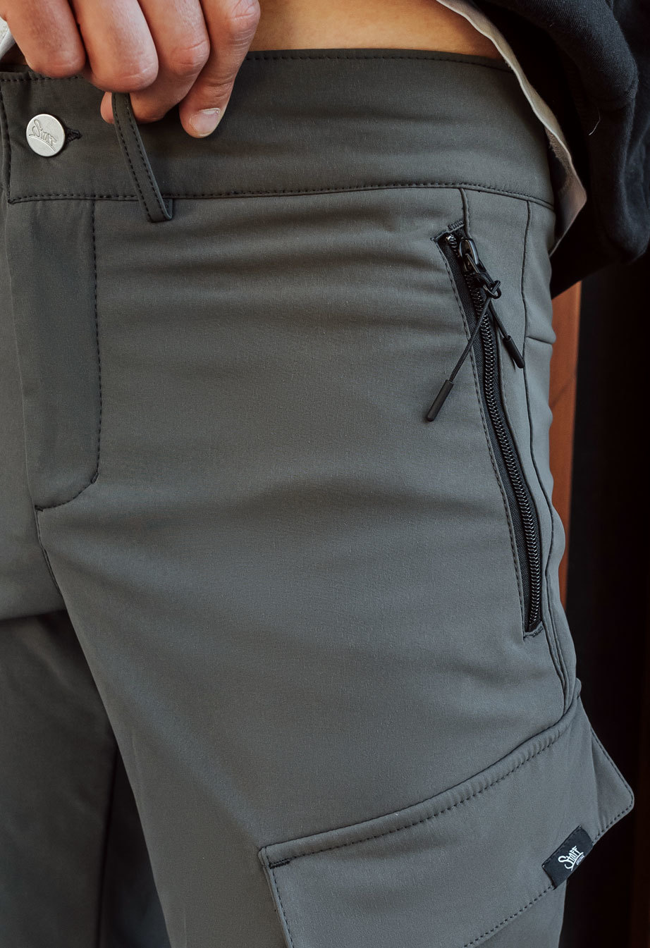Pantaloni de jogging izolați Staff st cargo gray fleece