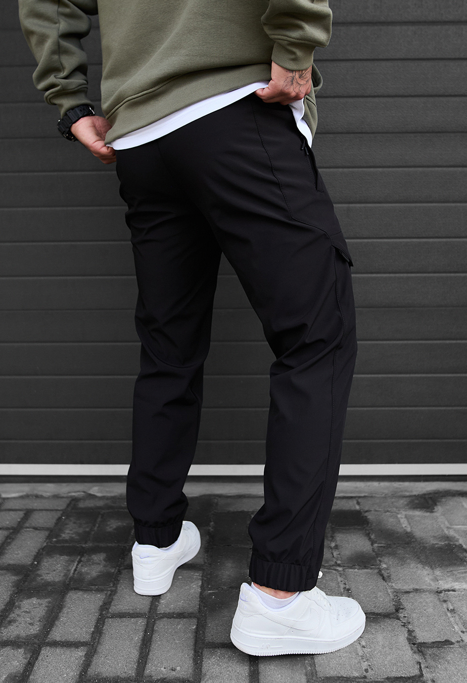 Pantaloni izolați Staff ar black fleece