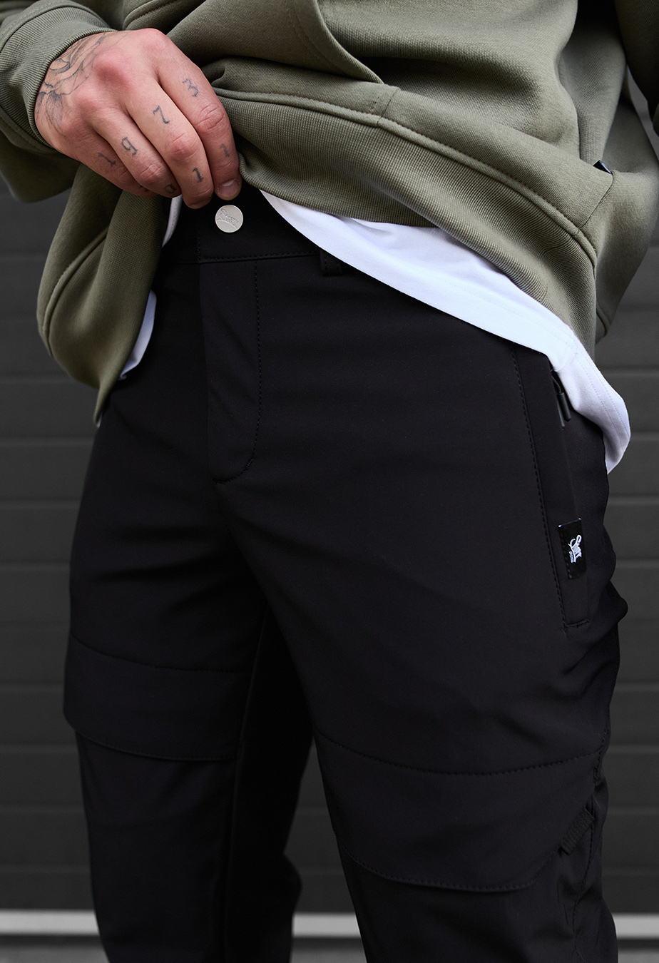 Pantaloni izolați Staff ar black fleece