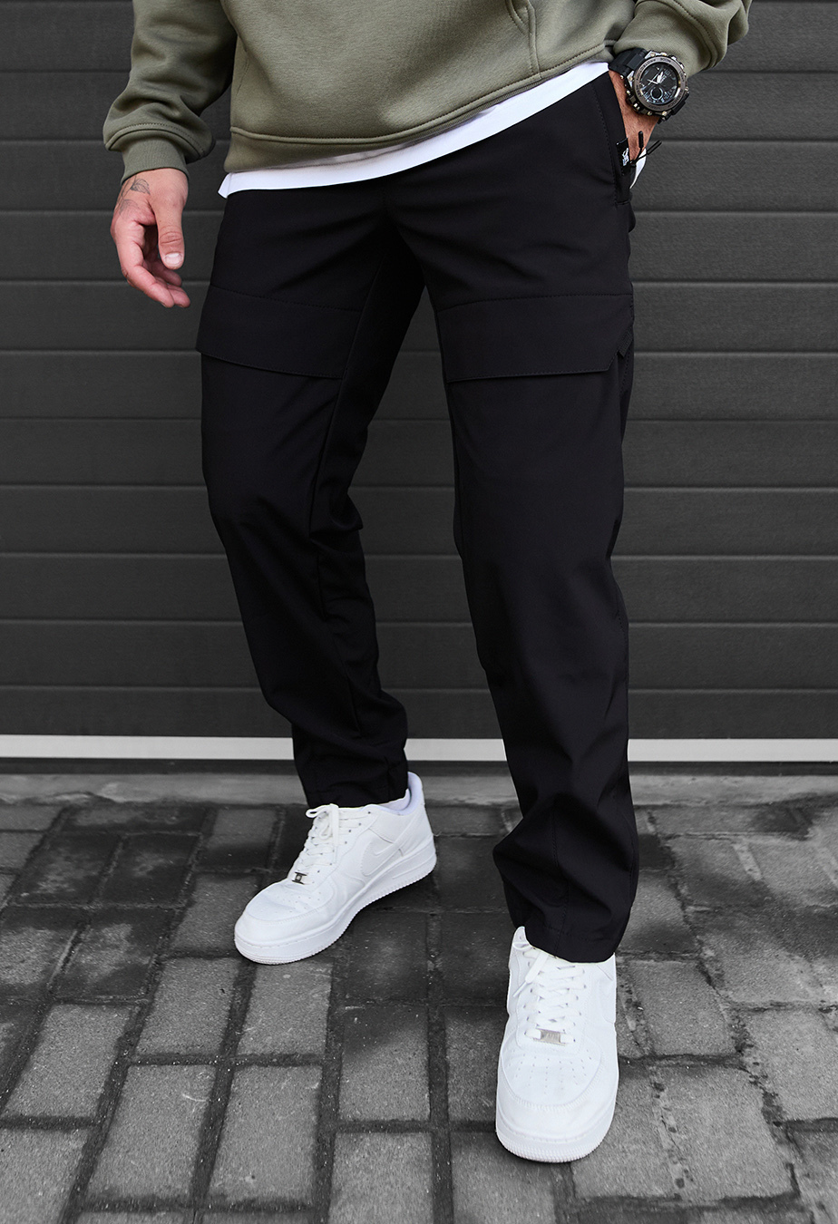 Pantaloni izolați Staff ar black fleece